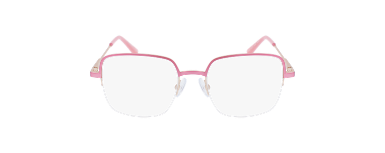 Lunettes de vue femme MAGIC MALORY rose/dorée - Vue de face