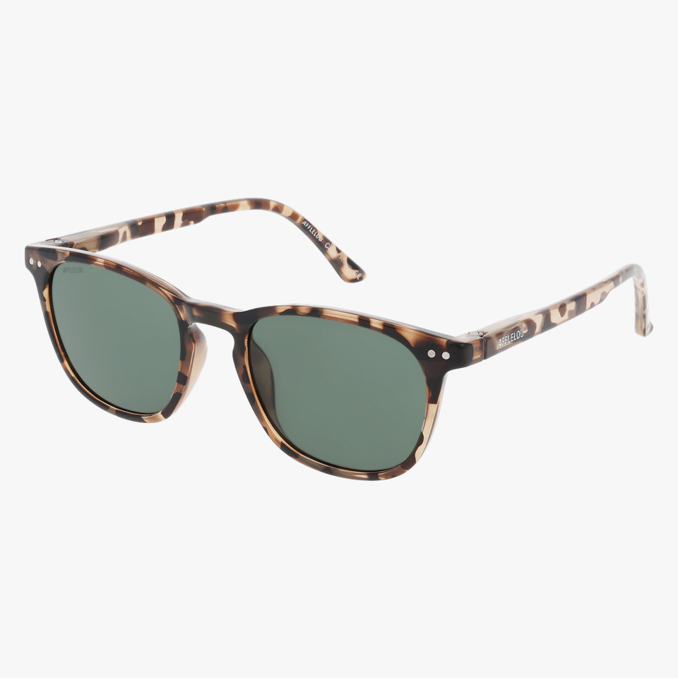 Lunettes de soleil enfant VALME écaille - Vue de face