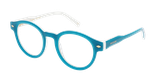 Lunettes de vue femme CARACTÈRES DISCRÈTE bleu - Vue de face