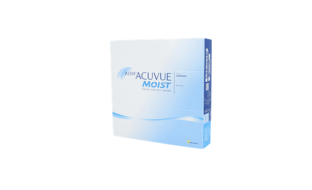Lentilles de contact 1 Day Acuvue Moist 90L - Vue de face
