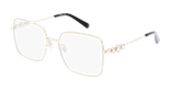 Lunettes de vue femme SK5458-H dorée/noir - Vue de face