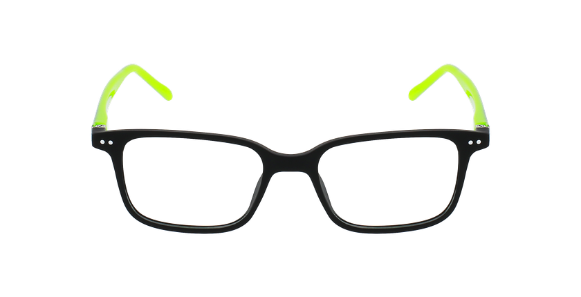 Lunettes de vue enfant MARCUS noir/vert - Vue de face