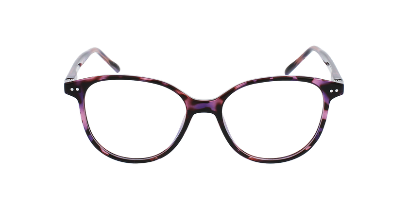LUNETTES DE VUE enfant TANIA écaille/violet - Vue de face