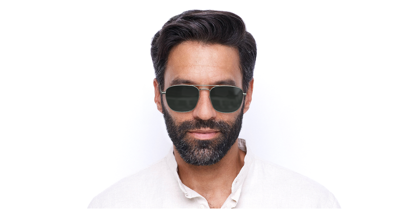 LUNETTES DE SOLEIL SL 309 argenté - Vue de face