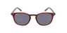 Lunettes de vue FORTY solaire Bordeaux +3.00 rouge/rouge