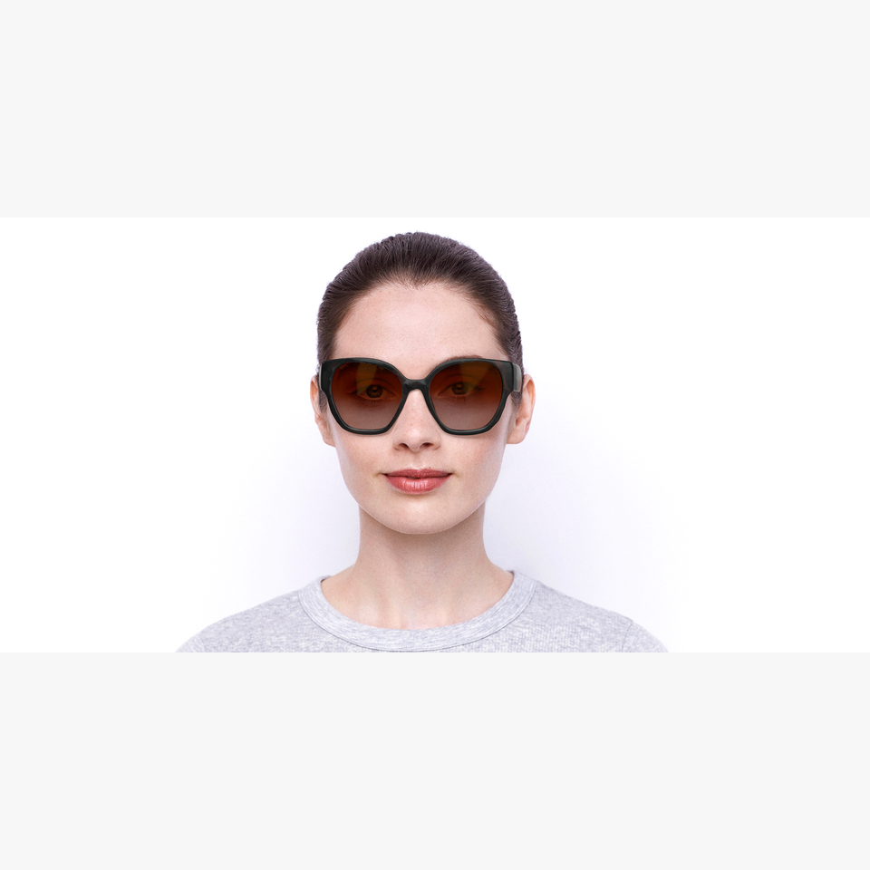 Lunettes de soleil femme CANDELA écaille - Vue de face