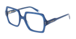 Lunettes de vue femme CARACTÈRES CHARISMATIQUE bleu - Vue de face