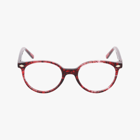 Lunettes de vue enfant 6 rouge Vue de face