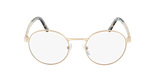 Lunettes de vue femme 0PR 52XV dorée/rose - Vue de face