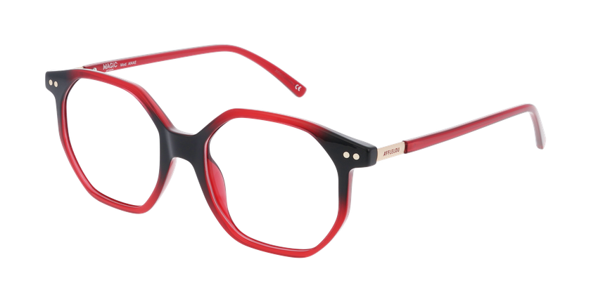 Lunettes de vue femme ANAE rouge - Vue de face