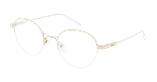 Lunettes de vue femme MAGIC 168 dorée - Vue de face