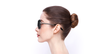 LUNETTES DE SOLEIL femme GU7602 noir - Vue de côté