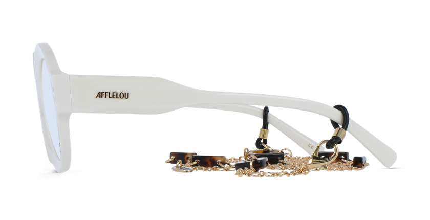 LUNETTES DE VUE femme PERSPICACE blanc - Vue de face