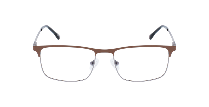 LUNETTES DE VUE homme MAGIC 104 marron/argenté - Vue de face