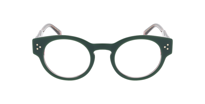 Lunettes de vue femme CARACTÈRES FIDÈLE vert - Vue de face