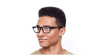 LUNETTES DE VUE homme MAGIC 188 gris/rouge - Vue de face