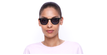 LUNETTES DE VUE FORTY solaire Noire noir/noir - Vue de face