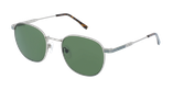 LUNETTES DE SOLEIL L251S argenté/vert - Vue de face
