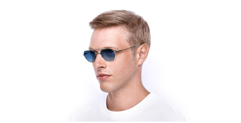 LUNETTES DE SOLEIL CERVIN argenté - Vue de face