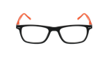 Lunettes de vue enfant MIKA noir/orange - Vue de face