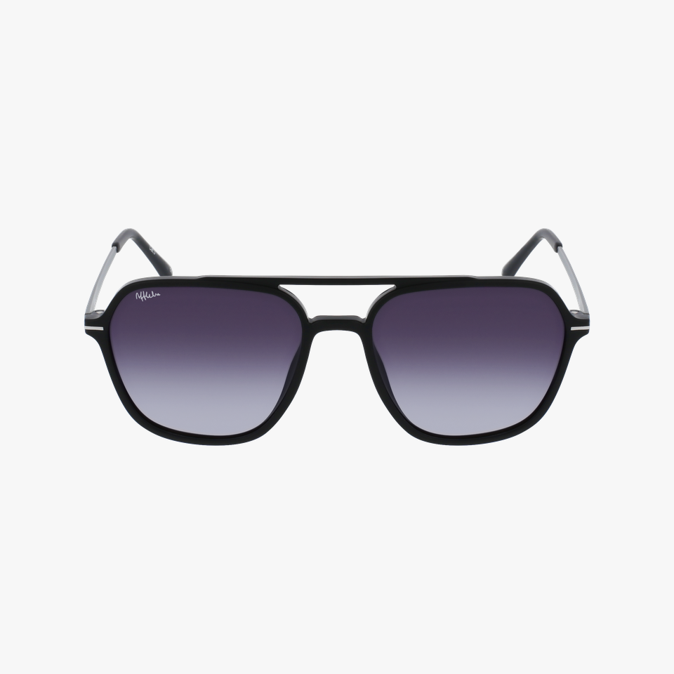 Lunettes de soleil homme IKER noir - Vue de face