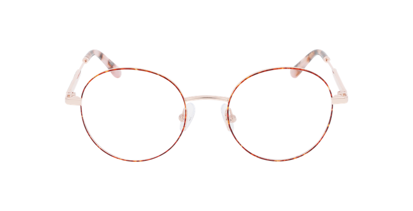 Lunettes de vue femme MAGIC 318 écaille/rouge - Vue de face