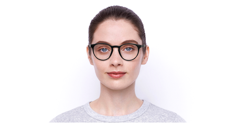 Lunettes de vue femme RZERO2 noir - Vue de face
