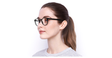 Lunettes de vue femme RZERO2 noir - Vue de 3/4