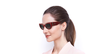 LUNETTES DE SOLEIL femme GU7624 rouge - vue de 3/4