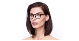 LUNETTES DE VUE femme LILA noir - Vue de face