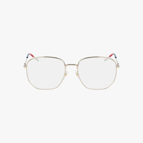 Lunettes de vue femme GG0396O dorée/dorée Vue de face