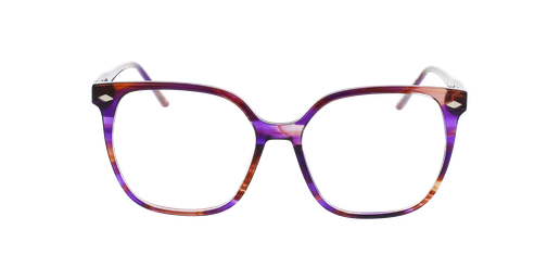 Lunettes de vue femme MAGIC 165 écaille/violet Vue de face