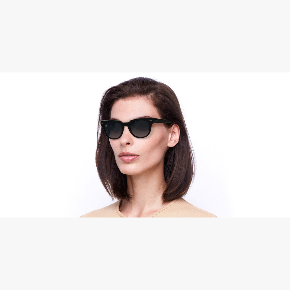Lunettes de soleil METEOR noir - Vue de face