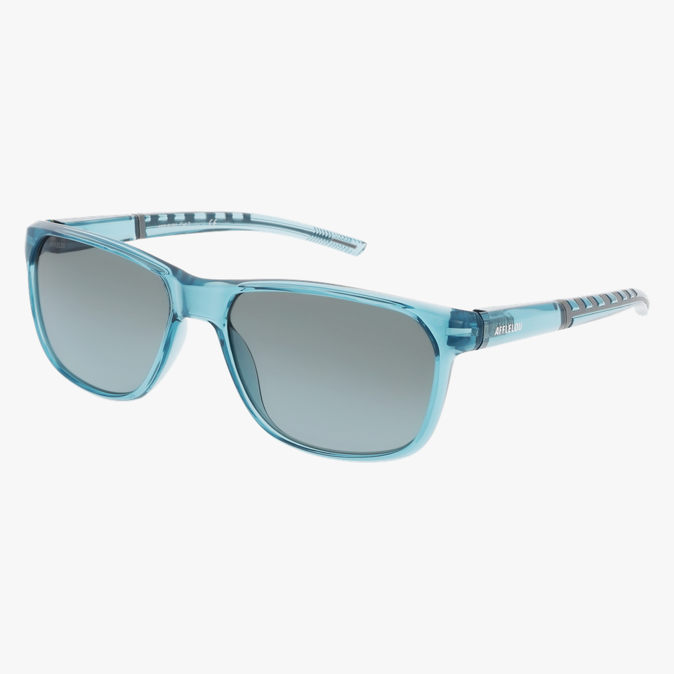 Lunettes de soleil homme JAXON POLARIZED bleu/gris - Vue de face