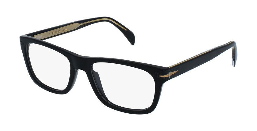 Lunettes de vue homme DB 7011 noir/bleu - Vue de face