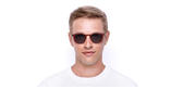 Lunettes de vue FORTY solaire Bordeaux +2.50 rouge - Vue de face