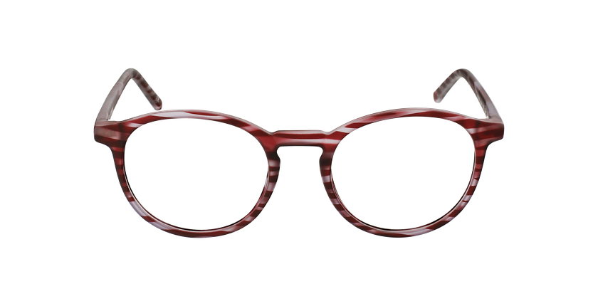 Lunettes de vue enfant RZERO26 rouge marbré - Vue de face
