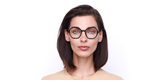 Lunettes de vue femme DIANE violet - Vue de face