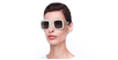 LUNETTES DE SOLEIL femme IM 0074/G/S blanc - vue de 3/4