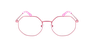 Lunettes de vue femme RZERO40 rose/dorée