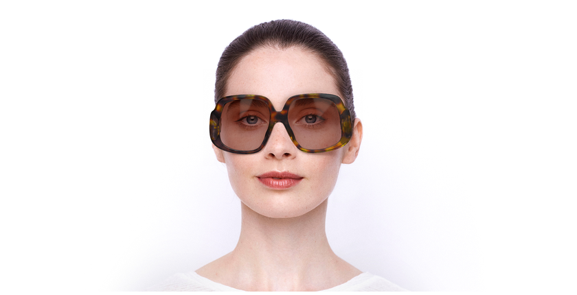 LUNETTES DE SOLEIL femme LO709S écaille - Vue de face