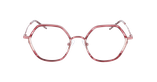 Lunettes de vue femme MAGIC218 rose/dorée - Vue de face