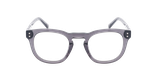 Lunettes de vue homme CARACTÈRES ELEGANT gris/cristal - Vue de face