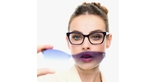 Lunettes de vue femme CARACTÈRES CHANCEUSE bleu - Vue de face