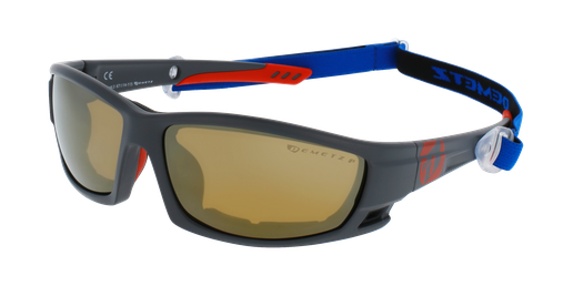 LUNETTES DE SOLEIL homme POLA-STAR gris/rouge