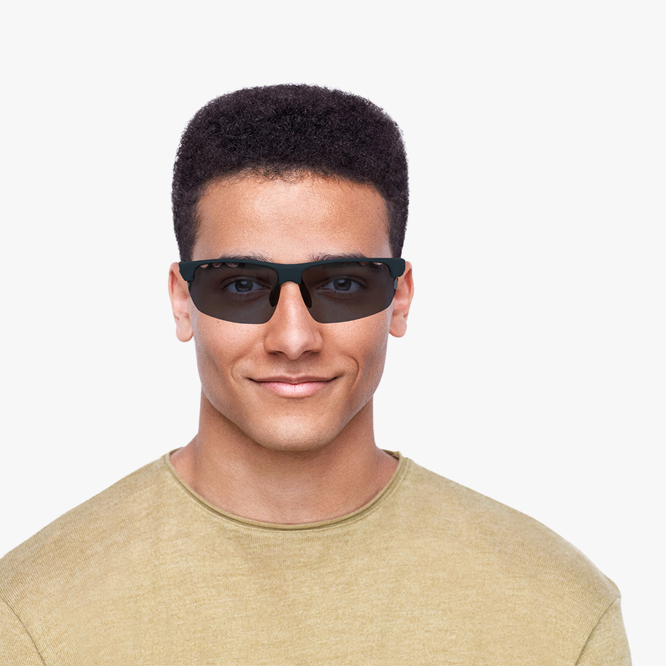 Lunettes de soleil ARVE POLARIZED bleu/orange - Vue de face