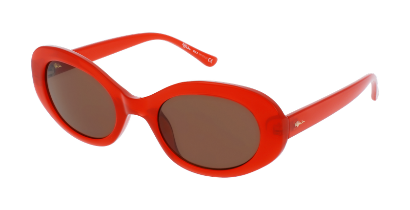 LUNETTES DE SOLEIL femme BEATRIZ rouge - Vue de face
