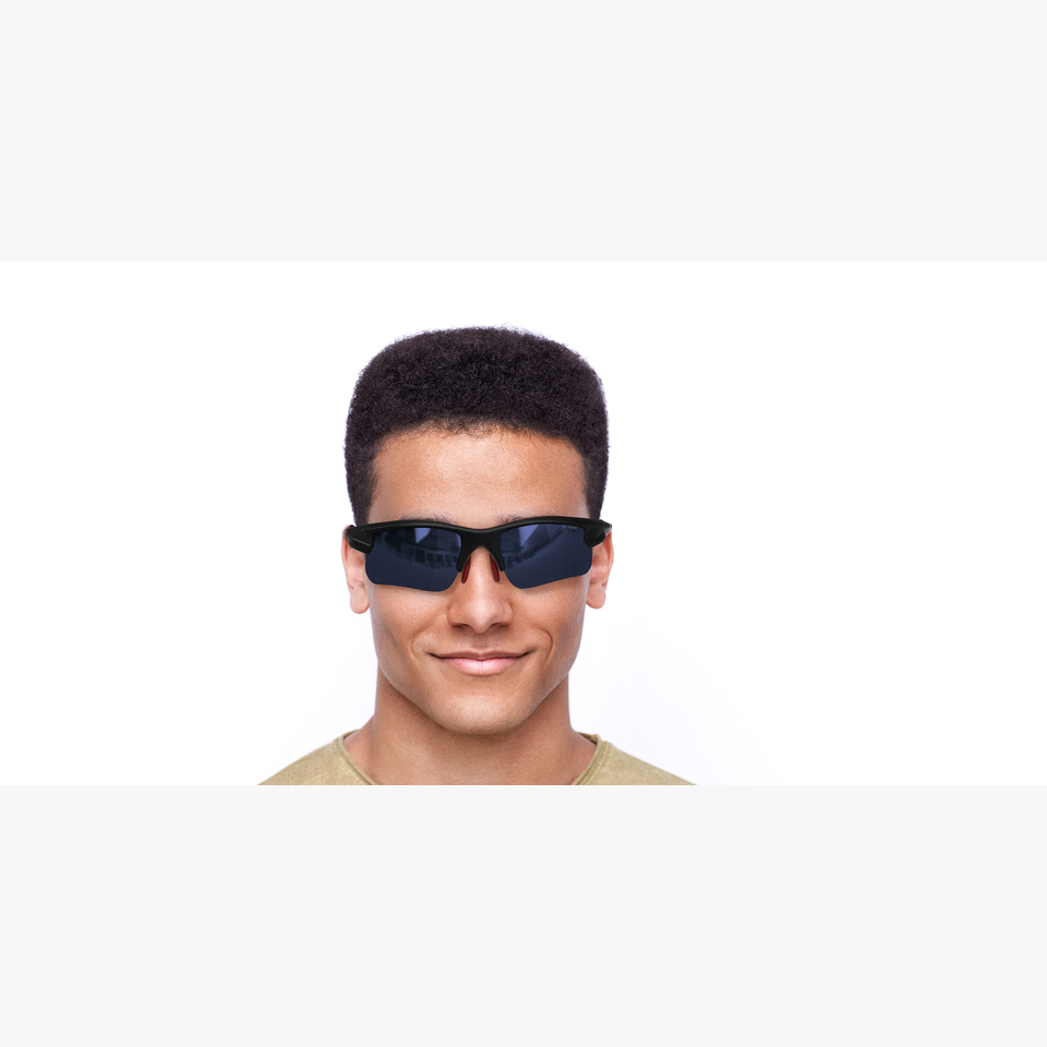 Lunettes de soleil homme Bike-Star bleu - Vue de face