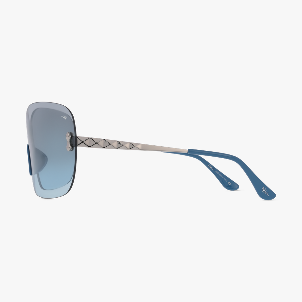 Lunettes de soleil femme AMBRA bleu - Vue de face
