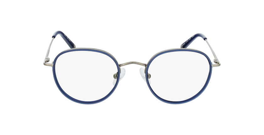 LUNETTES DE VUE enfant NERD bleu/argenté - Vue de face